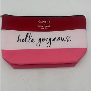 Clinique Kate Spade "Hello Gorgeous" bag pouch